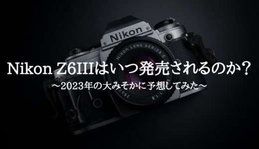 Nikon Z6IIIはいつ発売されるのか？～2023年の大みそかに予想してみた～